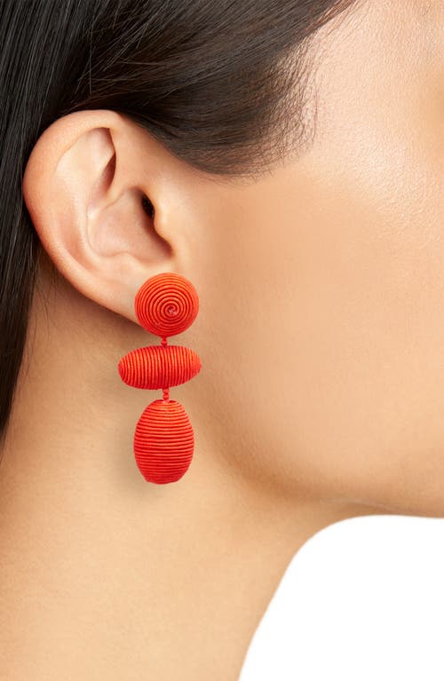 Baublebar Textured Drop Earrings In Red