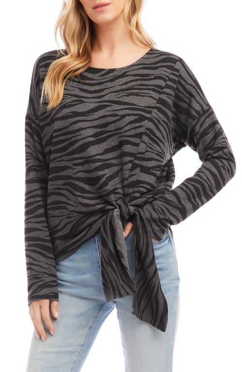 Karen Kane Side Tie Top Zebra at Nordstrom, P