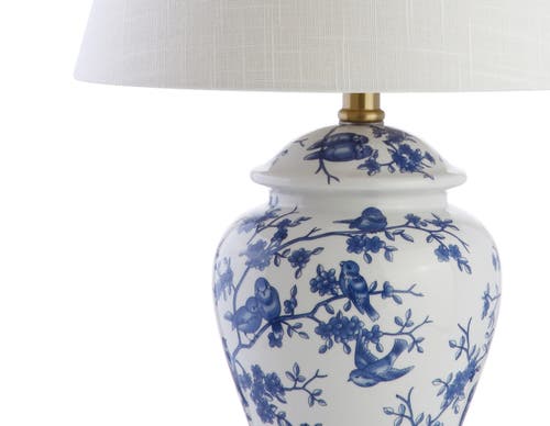 Jonathan Y Penelope Chinoiserie Led Table Lamp In Blue/white