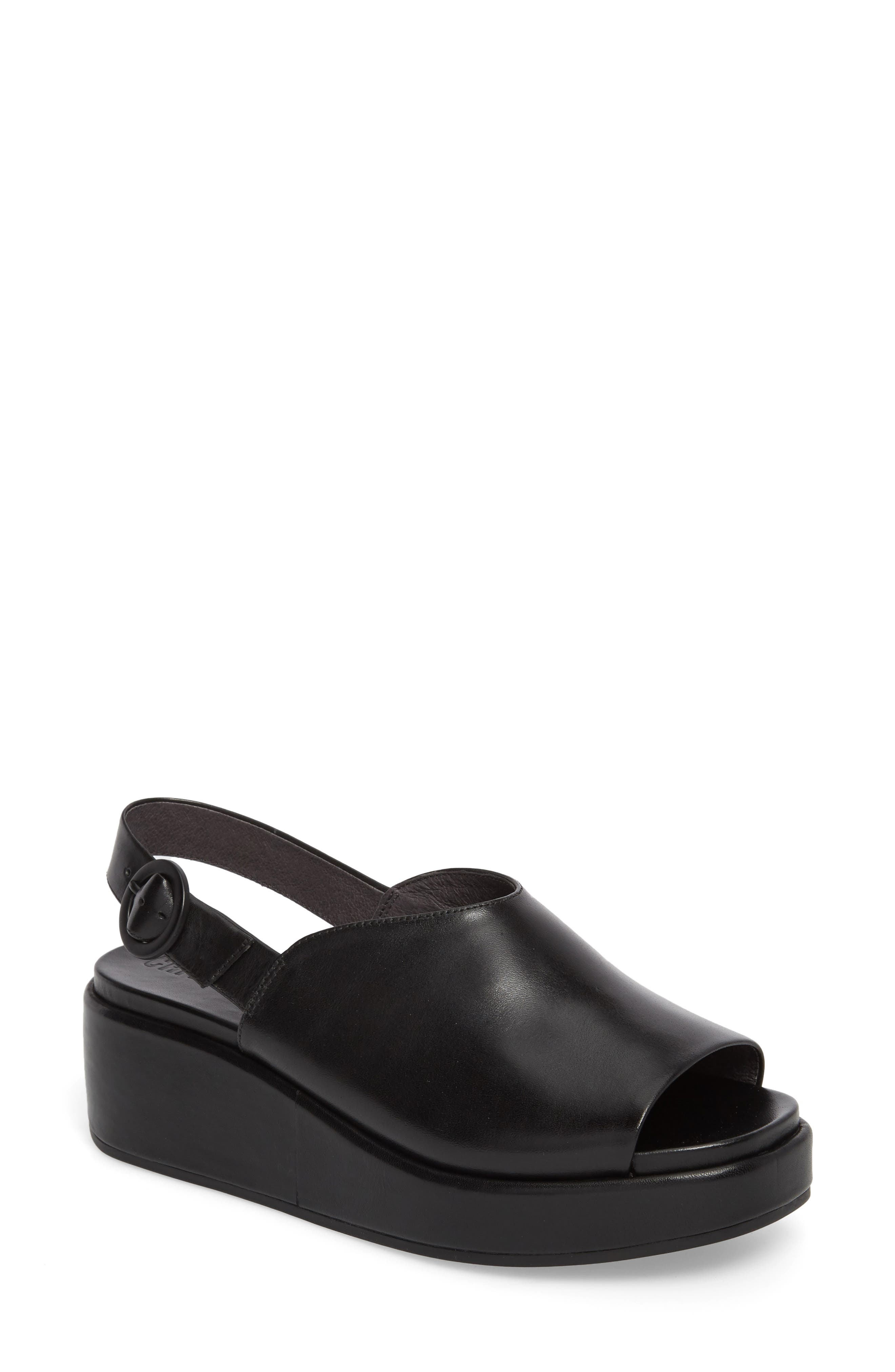 camper misia platform wedge sandal