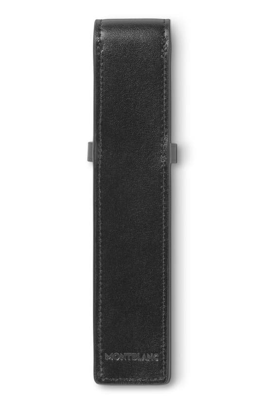 Montblanc Meisterstuck One Pen Leather Pouch In Black