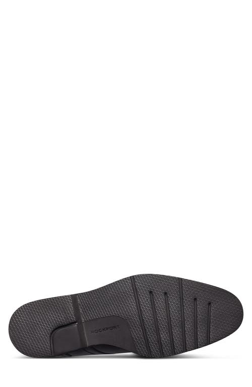 Rockport Flynn Plain Toe Derby Boot In Dark Brown