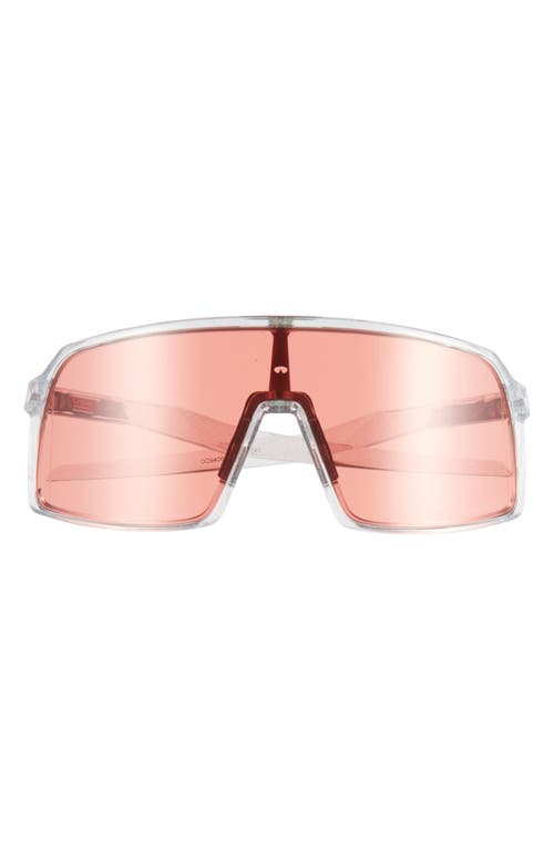 Oakley Sutro Prizm Wrap Shield Sunglasses in Peach at Nordstrom
