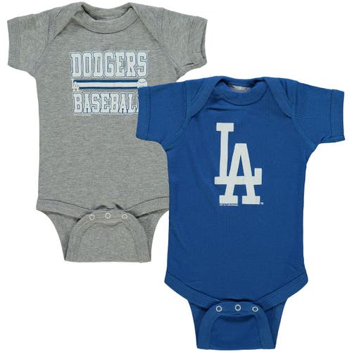 Newborn & Infant Soft as a Grape Royal/Gray Los Angeles Dodgers 2-Piece Body Suit