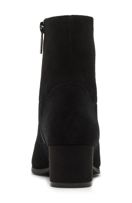 Blondo Amy Waterproof Ankle Bootie In Black Suede
