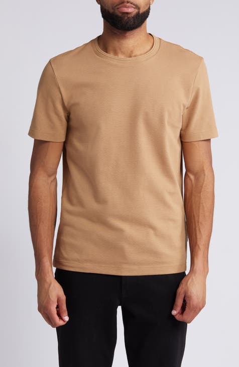 Tiburt Textured Cotton Blend T-Shirt