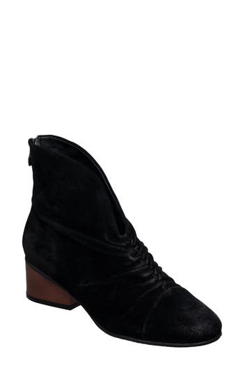 Antelope Niara Ruched Bootie In Black