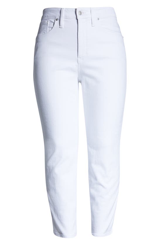 Madewell Stovepipe Jeans In Pure White
