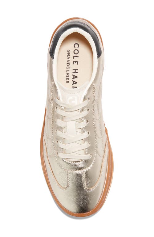 Shop Cole Haan Grandpro Breakaway Sneaker In Gold Talca/birch Suede