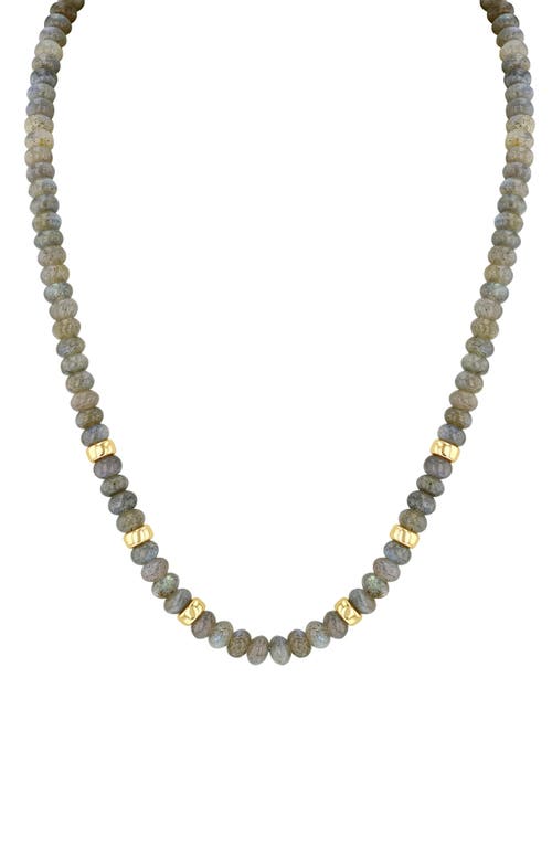 Zoë Chicco Labradorite Beaded Necklace in 14Kyg at Nordstrom, Size 18