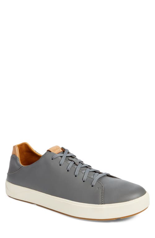 Olukai Lae‘ahi Li ‘ili Convertible Low Top Trainer In Stone/stone