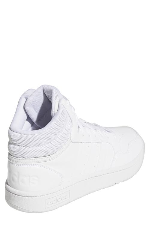Adidas Originals Adidas Hoop 3.0 Mid Classic Sneaker In White/white/dash Grey