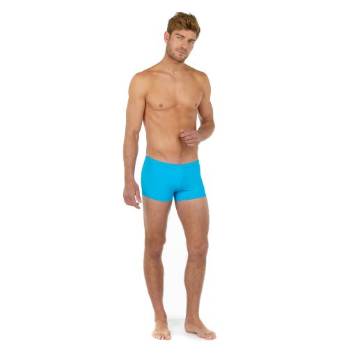 Hom Sea Life Swim Shorts In Turquoise