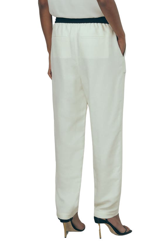 Shop Reiss Atelier Pearl Tapered Drawstring Pants In Neutral