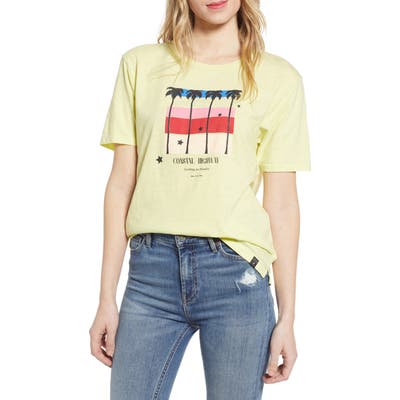 Scotch & Soda Graphic Slub Tee, Yellow