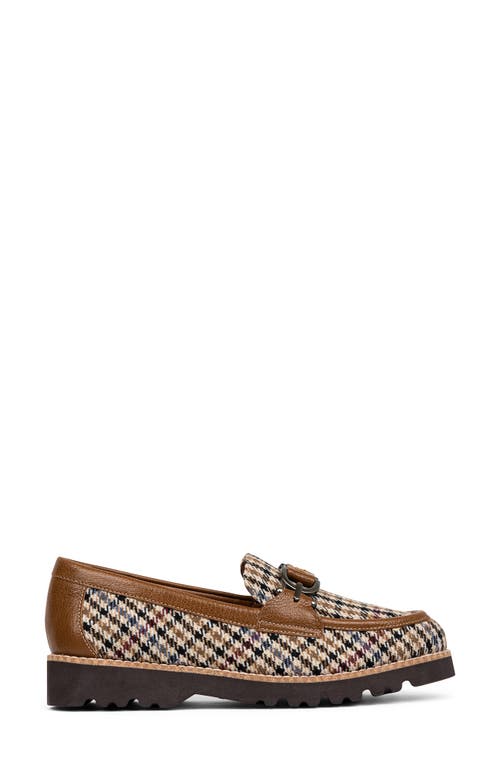Donald Pliner Houndstooh Bit Loafer In Saddle