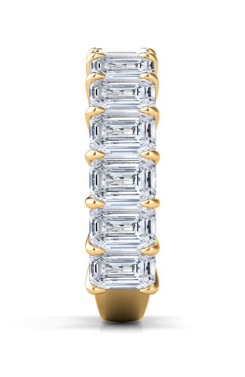 Shop Hautecarat Emerald Cut Lab Created Diamond Eternity Band In Yellow Gold