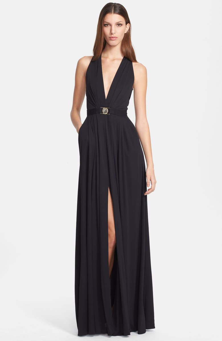 Versace Collection V-Neck Gown | Nordstrom