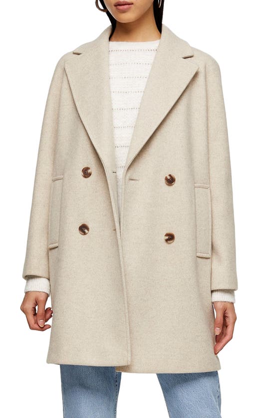Click to view more detailed imagery on our partner's website Topshop Soul Coat In Oatmeal