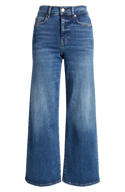 Shop Frame Le Pixie Slim Palazzo Wide Leg Jeans In Mermaid