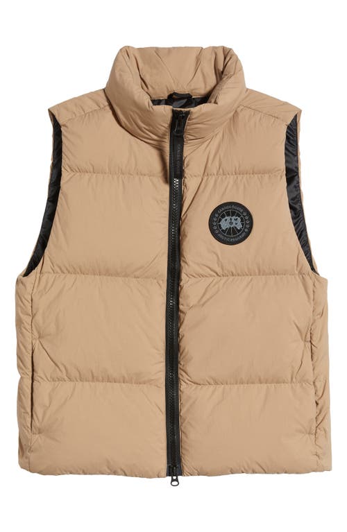 Shop Canada Goose Lawrence 750 Fill Power Down Vest In Desert Sand-sable Desert