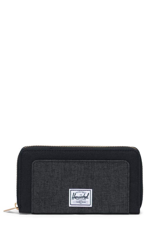 Herschel Supply Co. Thomas Canvas Zip Wallet in Black