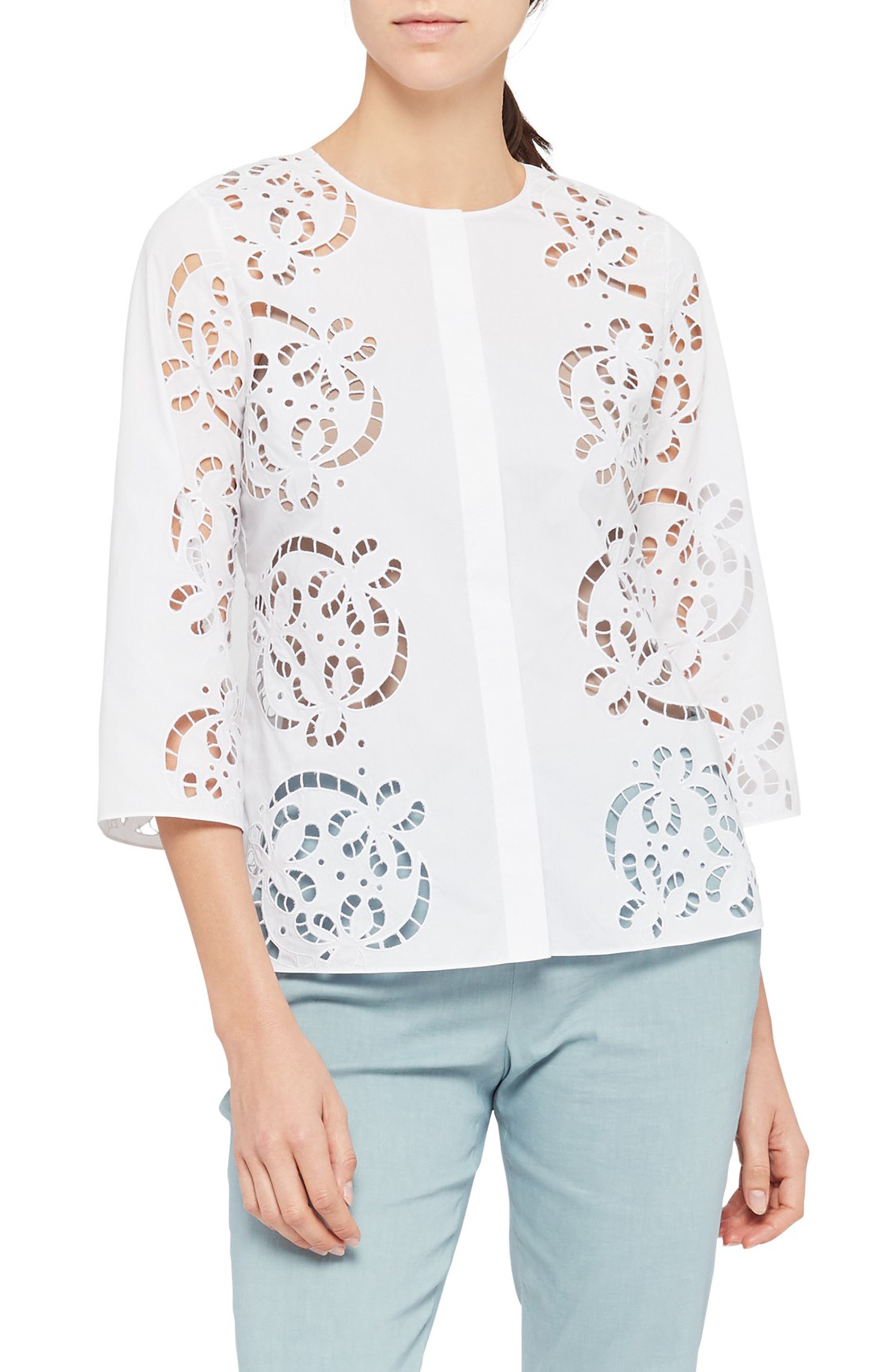 Theory Embroidered Poplin Shirt 