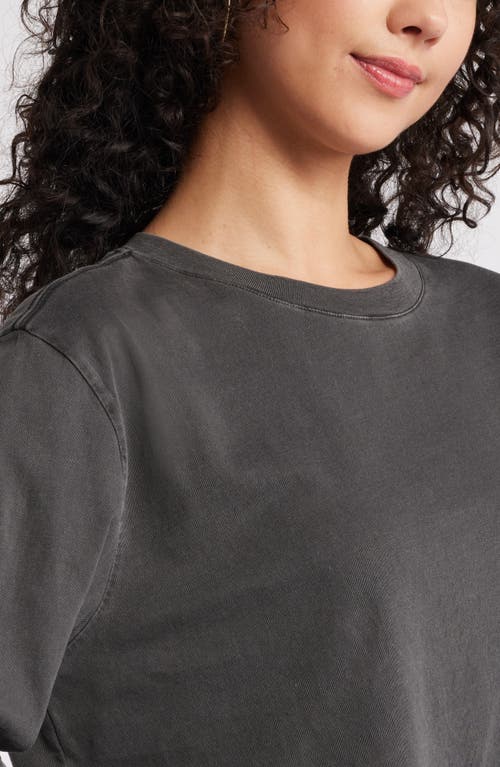 Shop Bp. Oversize Crewneck Crop T-shirt In Black