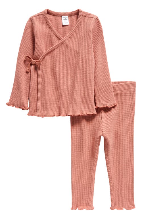 Nordstrom Waffle Knit Cotton Top & Pants Set at Nordstrom,