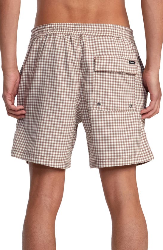 Shop Rvca Escape Suiting Shorts In Pale Mauve