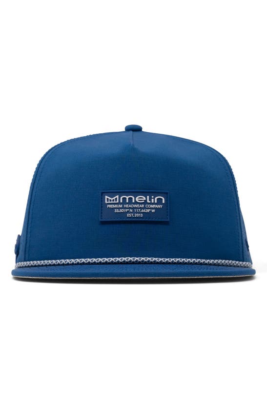 Shop Melin Coronado Brick Hydro Performance Snapback Hat In Royal Blue