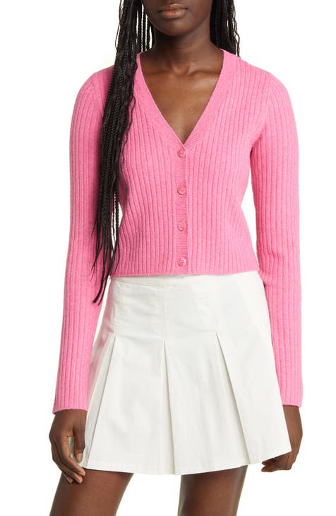 | pink Nordstrom cardigan