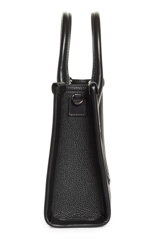 Shop Christian Louboutin Mini By My Side Grained Leather East/west Tote In Black/black/black