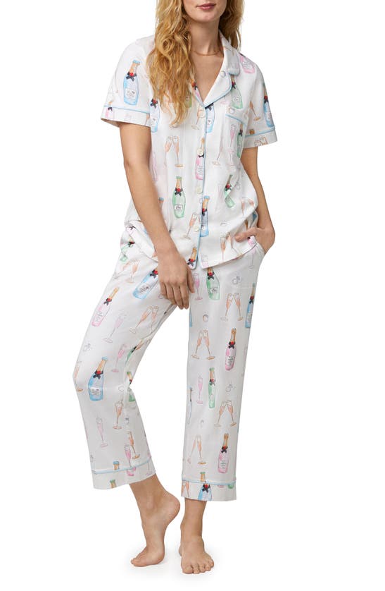 Bedhead Pajamas Print Crop Pajamas In Champagne Wedding