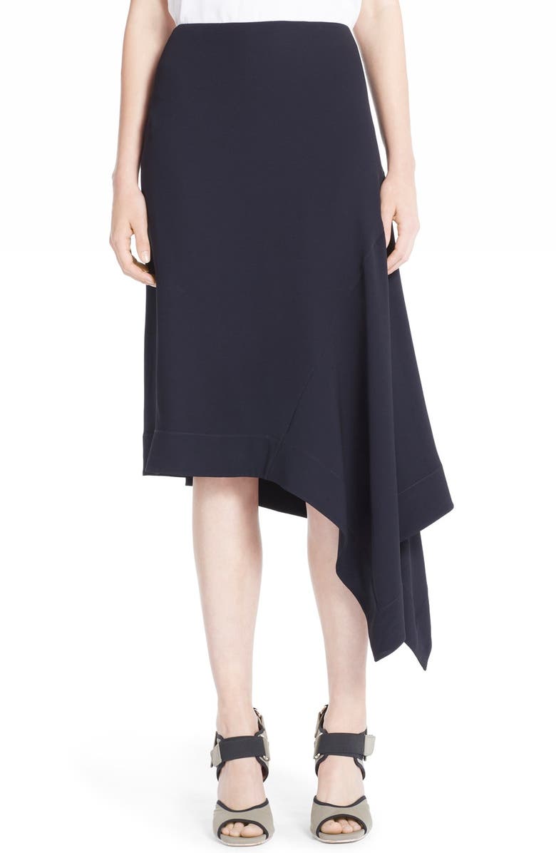 Marni Asymmetrical Crepe Back Satin Skirt | Nordstrom