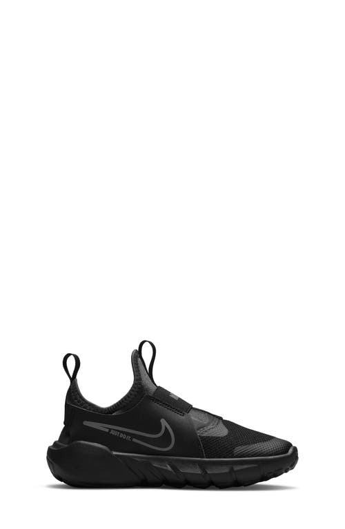 Shop Nike Flex Runner 2 Slip-on Running Shoe In Black/pewter Anthracite/blue