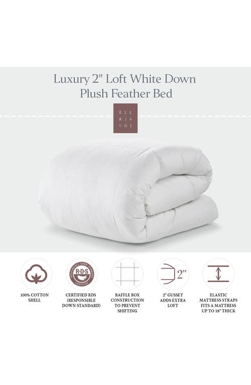 Shop Ella Jayne Home Luxurious All Season 550 Fill Power Down Comforter In White/white