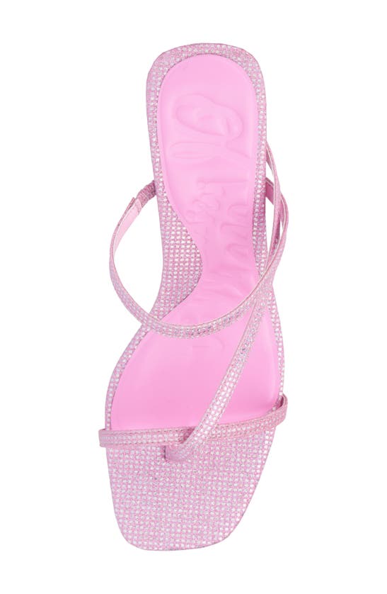 Olivia Miller Angelic Rhinestone Sandal In Pink