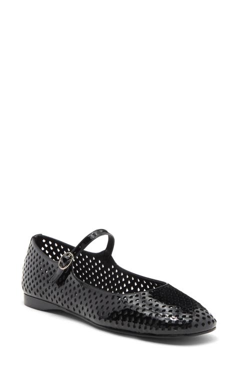 Perforated Mary Jane Flat (Women)