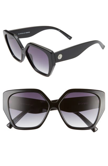 LE SPECS SO FETCH 58MM GRADIENT SQUARE CAT EYE SUNGLASSES,LSP2002171