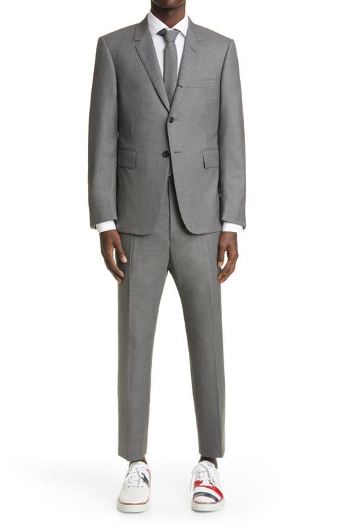 Classic Fit Wool Suit in Med Grey