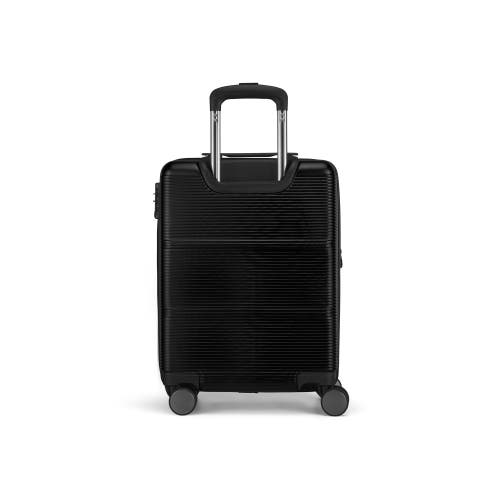 Shop Bugatti Brussels 3 Piece Hardside Luggage Set With Expansion In Black