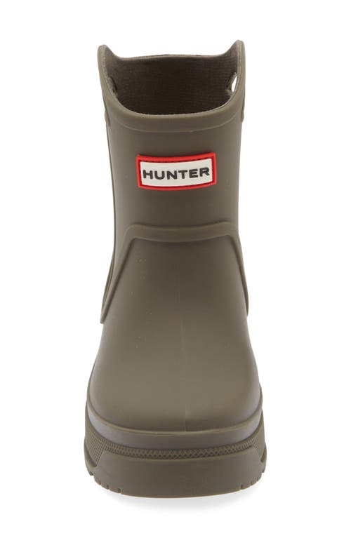 Hunter Kids' Georgey Waterproof Rain Boot In Galloway Green