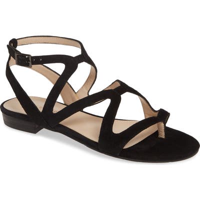 Pelle Moda Baron Strappy Sandal- Black