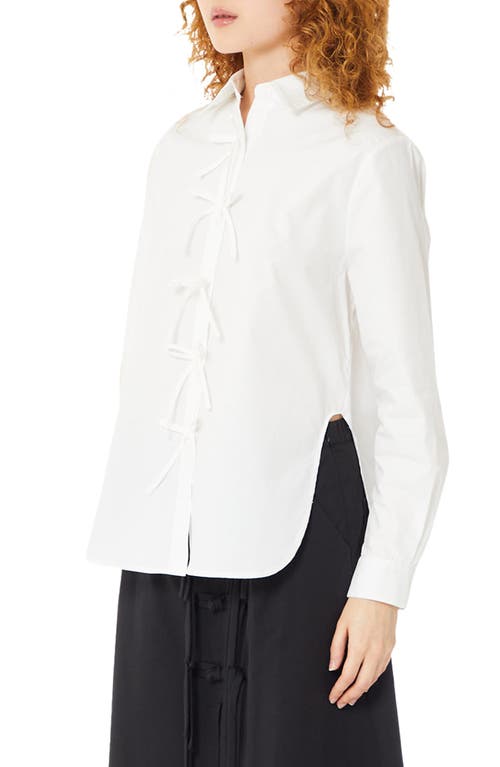 Shop Find Me Now Genevieve Button-up Shirt In Bright White