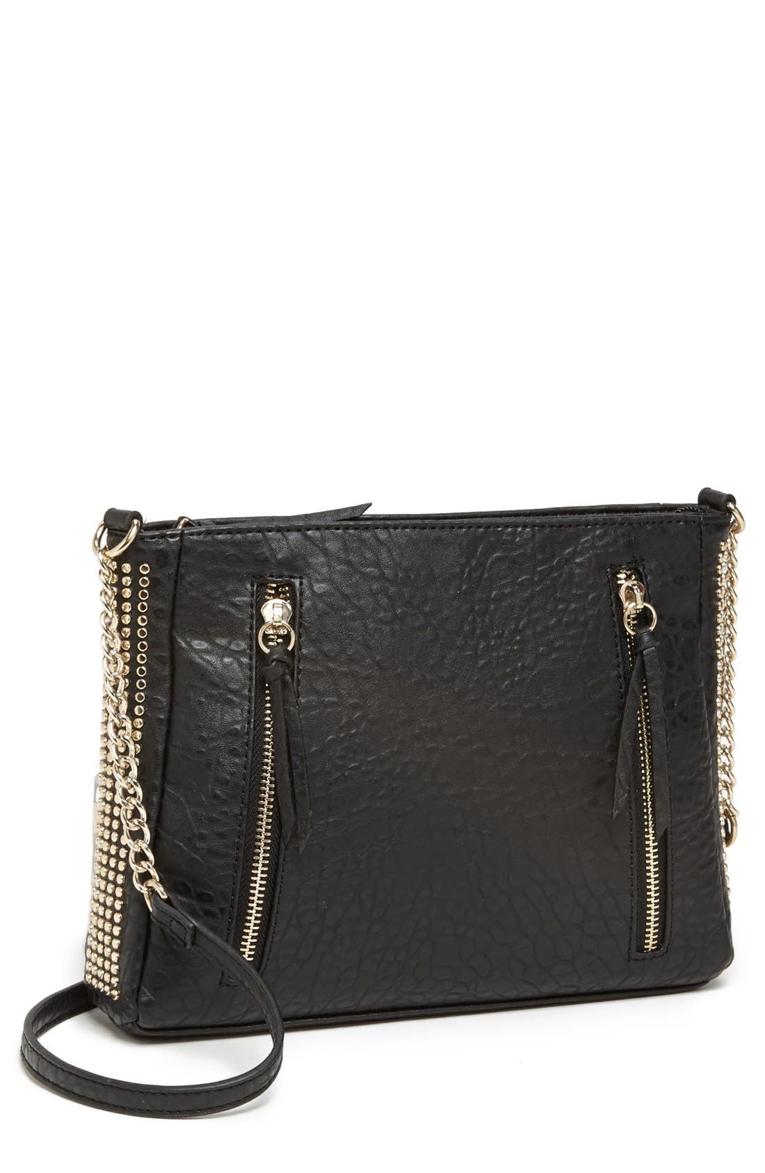 BP. Double Zip Studded Crossbody Bag (Juniors) Nordstrom