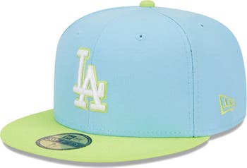 Men's New Era Green Los Angeles Dodgers White Logo 59FIFTY Fitted Hat
