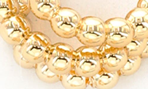 Panacea Set Of 3 Assorted Hoop Earrings In Gold