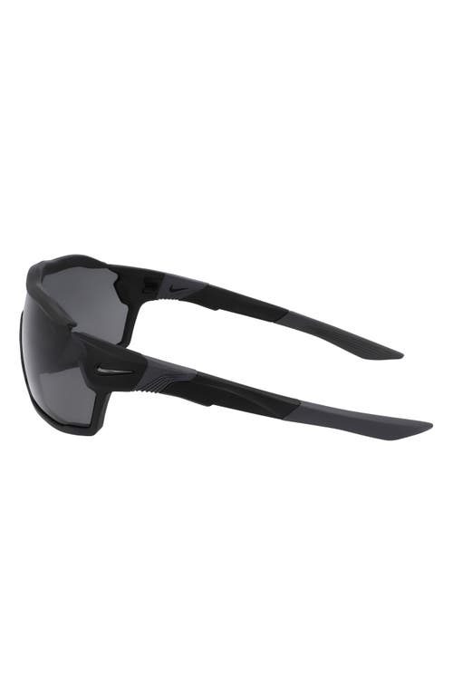 Shop Nike Show X Rush 58mm Shield Sunglasses In Matte Black/dark Grey