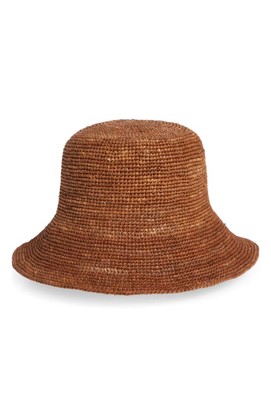 Shop Rag & Bone Jade Rollable Straw Sun Hat In Brown